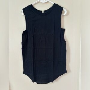 Lunya Pima Cotton Black Muscle Tee sz XS New in original packaging!